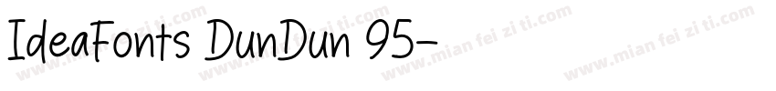 IdeaFonts DunDun 95字体转换